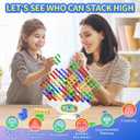Ziogogco 48 Pcs Game Gifts, Balance Stacking Blocks GamePerfect for Family, Parties, Travel,Boys Girls GiftsNovelty Toy Gift for Kids or Friends