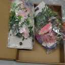 Suncalla 2 Pcs 6.6 ft Artificial Flower Garland Spring Wildflower Vines Backdrop Floral Hanging Ceiling Garland for Tea Birthday Wedding Bridal Shower Baby Shower Backdrop Wall Decor(Vivid Color)