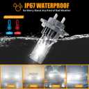 H7 Light Bulbs for Mercedes-Benz GLE350 (2016-2018), 6000K Cool White, 300% Brighter, High/Low Beam Set, Canbus-Ready, Plug and Play, Pack of 4