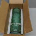 Bedside Water Carafe and Glass Set, 21.6 Oz Glass Pitcher with 6 Oz Drinking Cup Lid, Multi-Functional Mouthwash Dispenser for Bathroom Counter, Nightstand or Kitchen, Water Bottle Set (Clear Green)