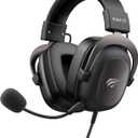 havit H2002d Gaming Headsets for PS4,PC, 53MM Drivers Surround Sound PS5 Headset with Mic Gaming Headphones with Mic Durable Aluminum Frame Valentines Gifts for Men