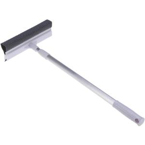 Extendable Telescopic Window Cleaner Glass Wipes Squeegee Outdoor Cleaning Tool