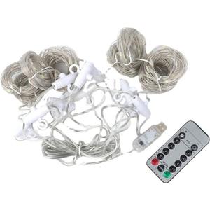 USB-Powered LED Copper Wire String Lights, 8 Modes with Hooks, Waterproof for Indoor and Outdoor Decoration