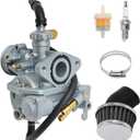 CT70 Carburetor Carb Kit Replacement for Honda Replacement for Honda CT90 K2 K3 K4 1970-1979 CT70 Trail 70 K0 K1 K2 K3 1969-1977 with Spark Plug Air filter