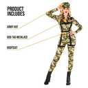 Morph Army Costume Women, Camo Womens Costume, Swat Halloween Costumes For Women, Womens Halloween Costumes (X-Large)