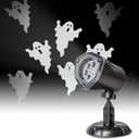 PEIDUO Halloween Projector Lights, Rotating Ghost Projector Halloween, Waterproof Outdoor Halloween Projector, Landscape, Yard, Patio, Garden, Party Decor