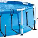 4 Pack Solar Pool Cover Holder,Solar Cover Hooks for Above Ground Pool,Keep Solar Cover Off The Ground,U-Shaped Tube Set.(Black)