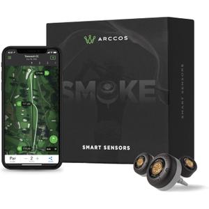 Arccos Smart Sensors: Automatic Golf Game Tracking System, A.I. Powered GPS Rangefinder & Smart Club Distances (Smoke)