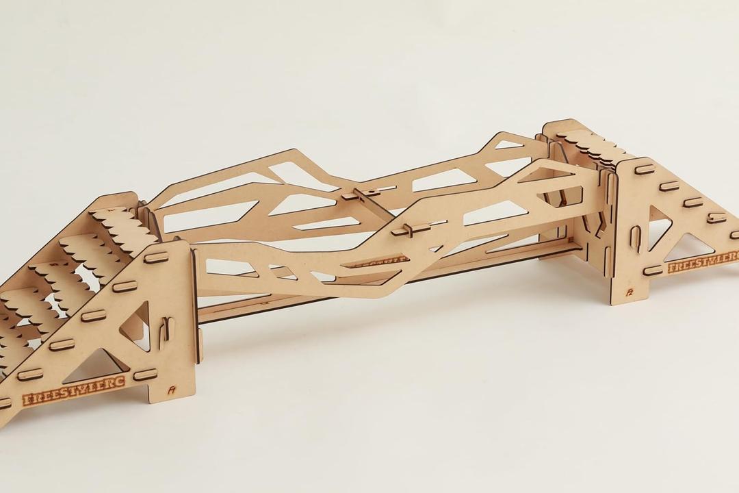 FreeStyleRC FS-003,BeamsStairs Obstacle,1/18 1/24 RC Crawler,Wooden kit That Requires Assembly