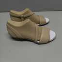 LifeStride womens YasmineWedge Sandal (7.5 Wide, Tender Taupe)