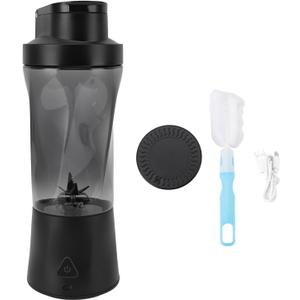 Portable Blender, 350W Personal Blender for Shakes and Smoothies, 6000mAh USB Rechargeable, 23oz Juicer Cup with 6 Blades and Lid, Self Cleaning Portable Juicer for Kitchen Travel