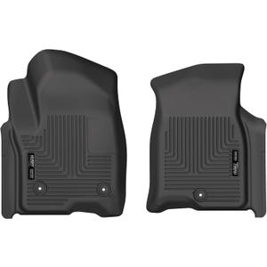 Husky Liners X-act Contour Floor Mats | Fits 2021-2026 Chevrolet Suburban, Tahoe, GMC Yukon, GMC Yukon XL, Cadillac Escalade (Includes ESV) | Front Row, 2-pc Black - 55861