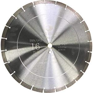 Whirlwind USA LSS 16 inch Diamond Blades Dry or Wet Cutting General,Purpose Power Saw Blade,for Masonry Brick Marble Concrete Circular Saw Blade (16")