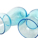 Glass Vase Teal, 4pcs