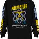 Disney Powerline Goofy Stand Out Tour Long Sleeve Mens T-Shirt (Small, Black)
