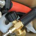 Tool Daily Short Pressure Washer Gun with Foam Cannon, Dual Connector Accessory, 1/4 Inch Quick Connect, 5 Spray Nozzle Tips, 1 Liter