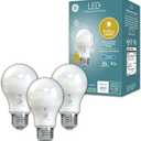 GE LED+ Dusk to Dawn A19 LED Light Bulbs, Automatic On/Off Outdoor Light, Daylight, 8.5W (3 Pack)