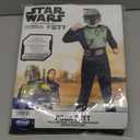 STAR WARS Official Boba Fett Youth Costume - Printed Jumpsuit with Plastic Mask, Size S