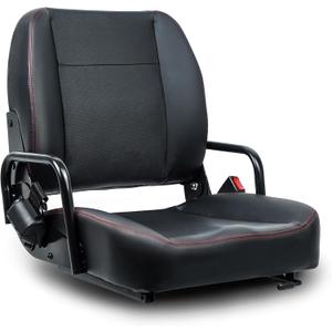 Universal Forklift Seat,Tractor Seat with Adjustable Back,Safety Belt and Operator Position Switch,Excavator Skid Loader Backhoe Dozer Telehandler