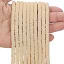 MIIIM 3600 PCS 10 Strands Polymer Clay Beads for Jewelry Making, Vinyl Heishi Beads 6mm for Surfer Bracelets Necklace Making (Cream)
