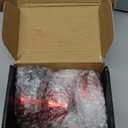 Vehiclex 2-Pack Heavy-Duty Puck Lock Set  Keyed Alike, Hidden Shackle Lock  Rust-Resistant Security for Trailers, Garages, Cargo Doors  Red