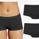 Maidenform Women's Underwear Boy Shorts Pack, 2-Pack, Stretch Cotton Underwear Women Pack, Comfy Boy short Panties for Women S