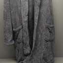 PJGGZ Hooded Bathrobes for Women, Soft Long Towel Robes for Women - Quick Dry yet Warm, Size L/ XL (Grey)