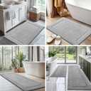Microfiber Runner Rug 30" x 84", Bathroom Rug for Kitchen, Hallway