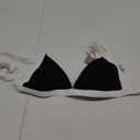 Women's cheecky Contrast Trim Triangle Bikini Set Sexy Bikini Top & Bottom