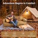 Portable Inflatable Couch with Built-in Pump,1000D Oxford Blow Up Sofa with Floor Mat for Camping,Beach,Party & Indoor | Puncture-Resistant Outdoor Inflatable Loveseat-Machine Washable,Quick Inflation, Full