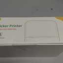 Sticker Printer - Printpods Mini Printer with Stickers, Print Pod, Bluetooth Inkless Printers, Sticker Maker, Portable Thermal Printer for iphone, Impresora Porttil for Notes, Journal, DIY, Kids Gift