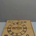 Large Modern Metal Wall Clocks Rustic Round Nearly Silent Little Ticking Battery Operated Roman Numerals Clock for Living Room/Bedroom/Kitchen Wall Decor-(Black, 47cm) (19 Inch)