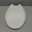 Toilet Seat With Toddler Seat Built in, ELONGATED, Slow-Close, Potty Training For Kids, Easy To Install And Clean, Toddler Toilet Seat Attachment, Never Loosen, White, Oval(18.5")