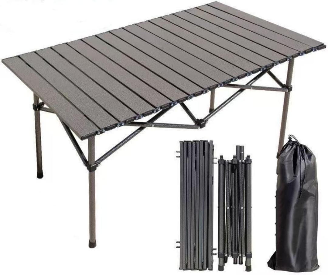 Camping Table Folding Table Picnic Table Portable Foldable CampTable (Black)