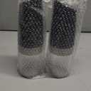 XinXu Gravity Electric Pepper and Salt Grinder Set, Adjustable Coarseness, with LED Light, One Hand Automatic Operation (Set/Black X) (2.5*2.5*7.9inch)