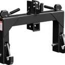 YITAMOTOR 3 Point Quick Hitch for Category 1 Tractor, 3000 lbs 3-Pt Attachment with 2" Receiver Trailer Hitch Adaptation with 5 Level Adjustable Bolt