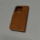 Leather Case for iPhone 15 Pro Wallet 6.1,Genuine Leather 2-in-1 Magnetic Detachable Shockproof Case,Flip Folio Cover with Card Slot, RFID Blocking Brown