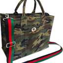 Dyalsa Tote Bags for Women, Canvas Handbag Tote Purse Crossbody Bags with Zip Casual Shoulder Bags for Work and Travel