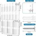 Thyle Acrylic Brochure Holder Wall Mounted, Magazine Rack 29.9" X 44.9"
