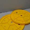 Lettry 2Pcs Round Planter Insert, 13" Orange Planter Insert, Durable Plastic Disk with Drainage Holes for Place Inside Planters to Use Less Potting Soil for Tall Flower Pots Plant Containers (13inch)