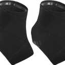 Shyyween 2 Pcs Waterproof Ankle Brace Breathable Nylon Ankle Wrap Foot Support Compression Black Sprained Ankle Sleeve for Men Women Sports Swimming Running