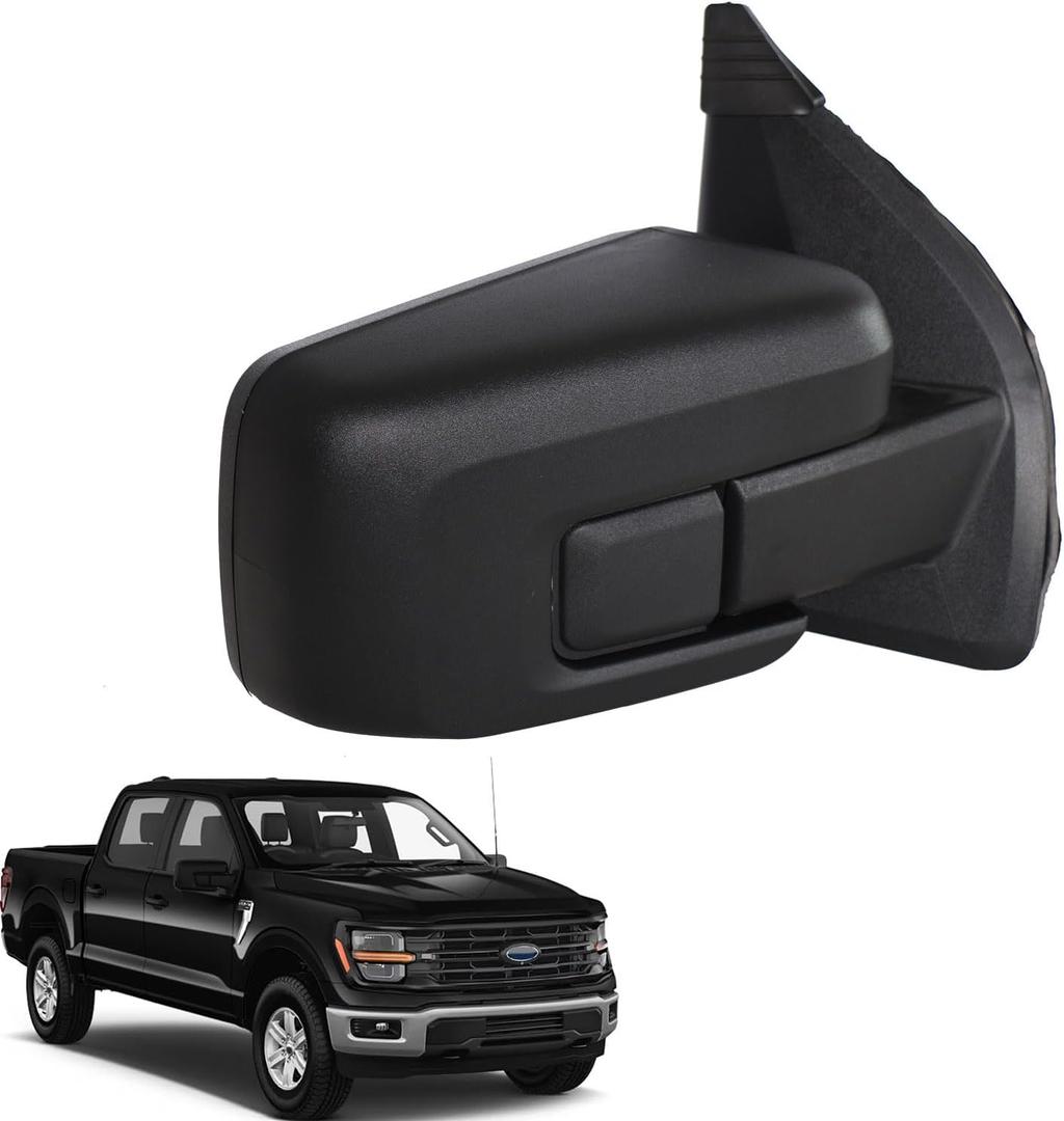 Marretoo for Ford F150 Right Passenger Side Door Mirror replacement for 2021 2022 2023 2024 2025 F-150 Accessories 7Pins Power Glass Temperature Sensor Heated Blind Spot Glass ML3Z17683UA RH