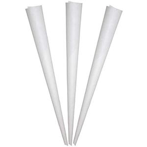 Perfectware Cotton Candy Paper Cones, White, 300 Count