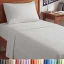 Twin XL Size 3 Piece Sheet Set - Comfy Breathable & Cooling Sheets - Hotel Luxury Bed Sheets for Women & Men - Deep Pockets, Easy-Fit, Soft & Wrinkle Free Sheets - French Grey Oeko-Tex Bed Sheet Set