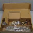 Kwikset Amador Front Door Lock Handle and Deadbolt Set, Entry Handleset Exterior Only, Satin Nickel, Pick Resistant SmartKey Rekey Deadbolt Security, Interior Sold Separately, with Microban Protection