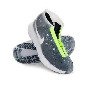 Zbyoujer Waterproof Rain Shoe Covers, Silicone Overshoes with Zipper Non-slip Galoshes for Men and Women Size XL