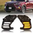 Vehicle Led Turn Signal Fog Lights Daytime running Lights Fit For 2024 2025 2026 Toyota Grand Highlander LE XLE SE Limited fog Lights assmbly (2024+Grand-Highlander-Drl)