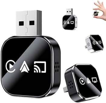 3 in 1 Wireless Carplay Adapter, Car Screen Mirroring Converter, 2026 Upgrade Mirror iOS Phone for iPhone/Airplay/Apple/Android, Bluetooth Auto Link, Wired to Wireless, Plug & Play