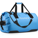 Gonex 80L Extra Large Waterproof Duffel Bag for Kayaking, Light Blue