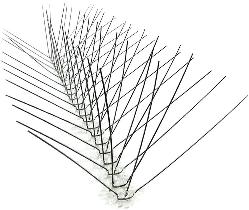 Bird-X STS-24 Regular Width 6-inch Stainless Steel Bird Spikes, Metal Pigeon Barrier, 24 Feet 6 Inch Wide Coverage
